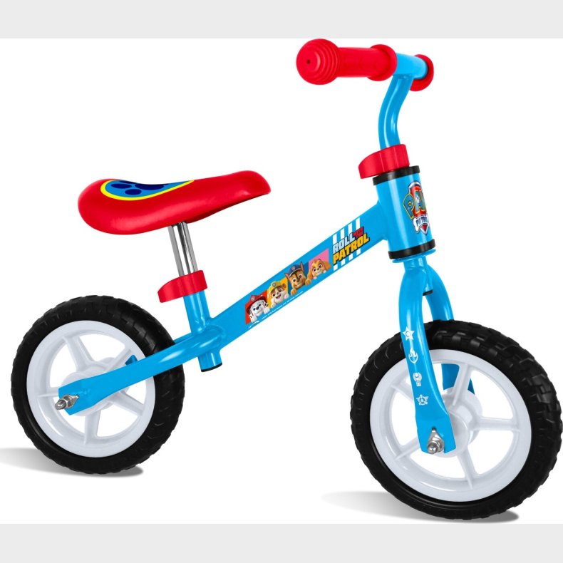 Paw Patrol - L�becykel Med 2 Hjul - 10" - Bl� Og R�d