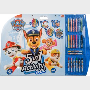 Paw Patrol - 5-i-1 Tegnes�t Med Klisterm�rker Og Tegneredskaber