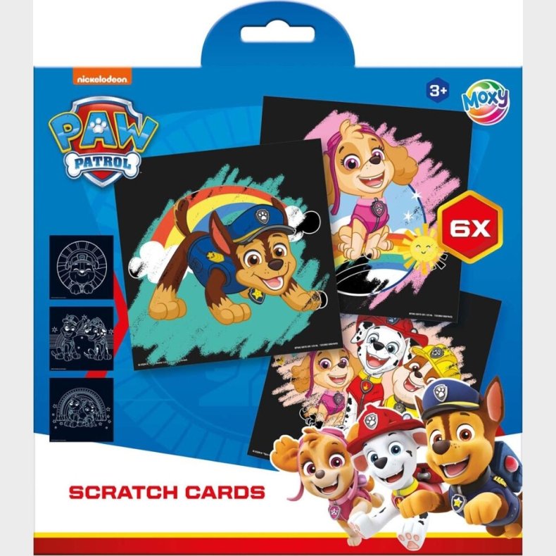 Paw Patrol - Skrabebilleder Til Brn - 6 Stk