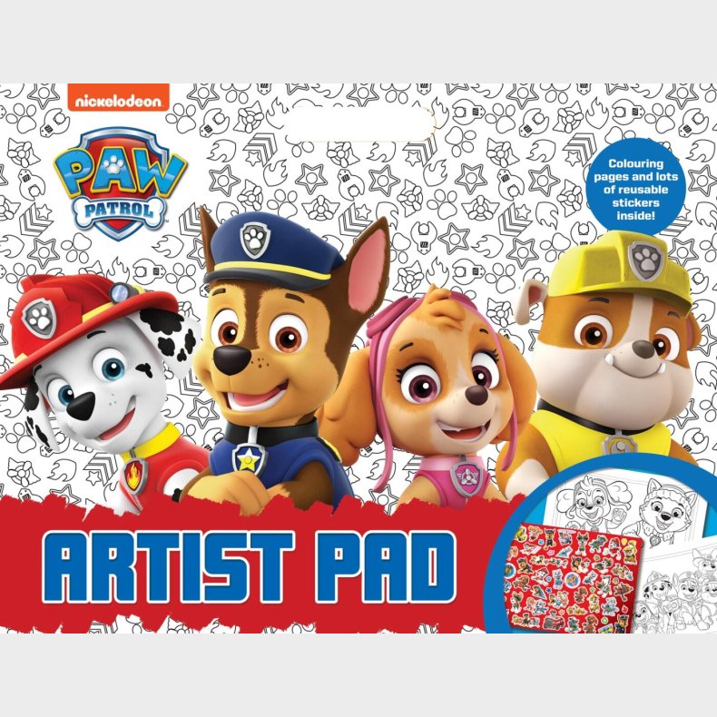 Paw Patrol Artist Pad A3 Malebog - Alligator - Bog