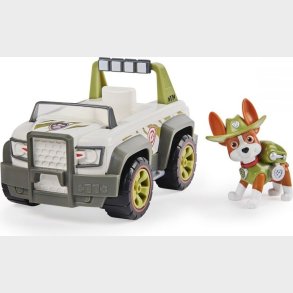 Paw Patrol - Tracker Figur Og Basic K�ret�j - Jungle Cruiser