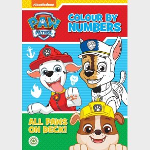 Paw Patrol Colour By Numbers Book - Alligator - Bog