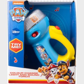 Paw Patrol - Farveskiftende Lommelygte Med Lyd Til B�rn