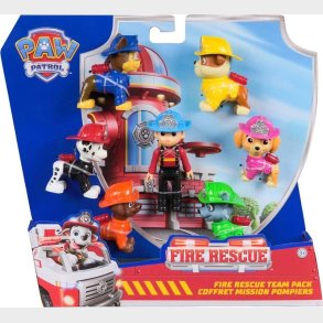 Paw Patrol - Fire Rescue Team Pack - Leges�t Med 7 Figurer