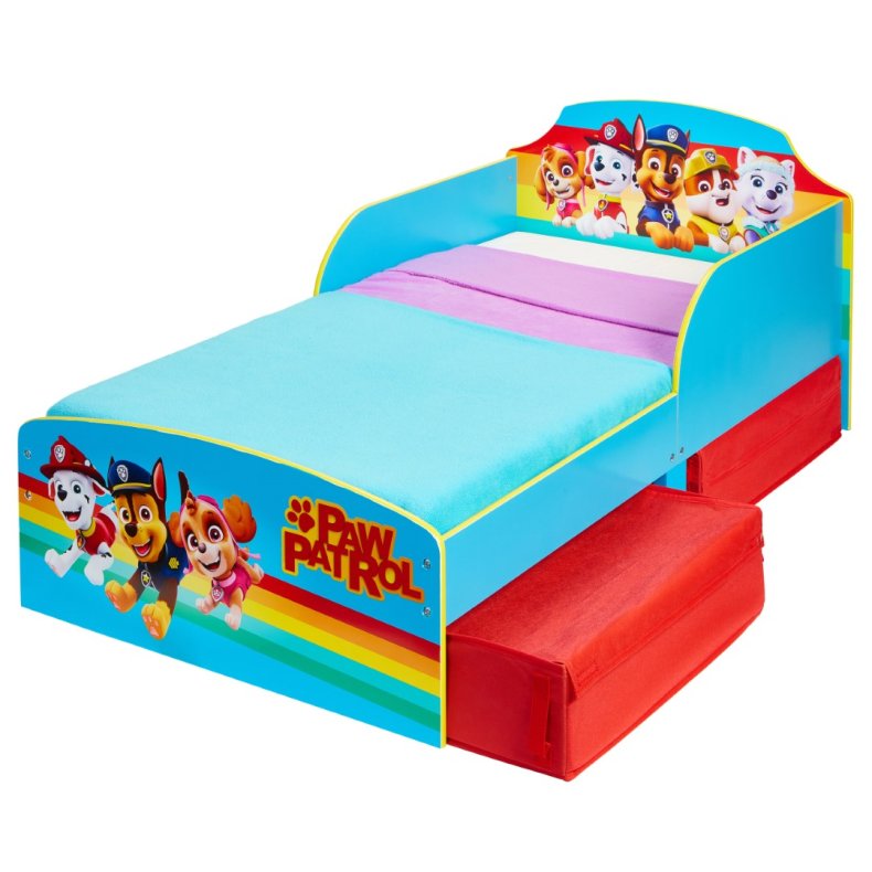 Paw Patrol Junior Tr� seng m/opbevaring (140cm)