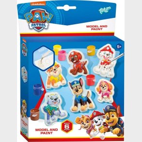 Paw Patrol - Afstbningsst Med Maling - 6 Stk