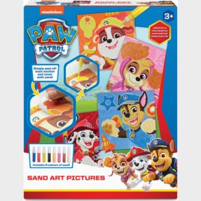 Paw Patrol - Sand Art Billeder - Mal Med Sand - 16 Dele