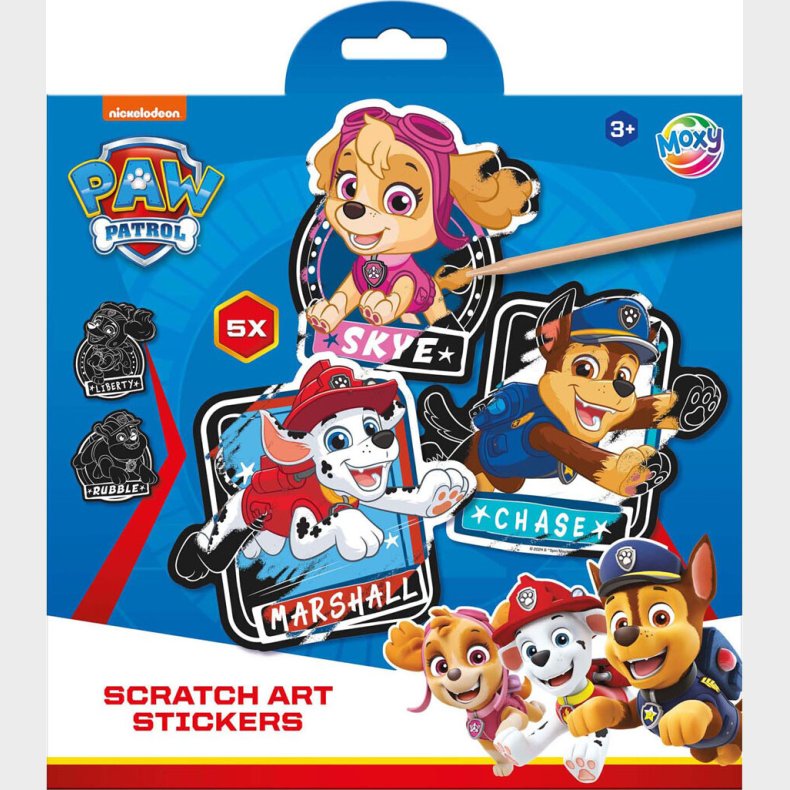 Paw Patrol - Skrabebilleder Til Brn - 5 Stk