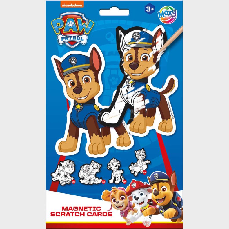 Paw Patrol - Skrabebilleder Til Brn - Magnetiske - 10 Stk