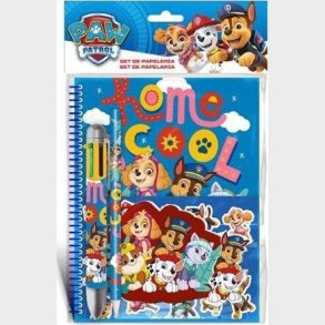 Paw Patrol - St Med Notesbog, Kuglepen Og Blyant