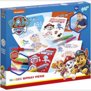 Paw Patrol - Spray Pen Males�t - 4 Farveskiftende Spraypenne