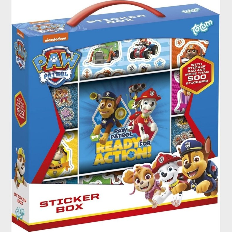 Paw Patrol - Klistermrke St Med Bog - Over 500 Klistermrker