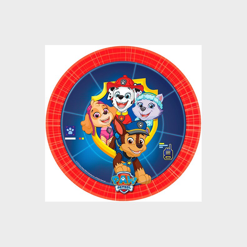Paw Patrol paptallerkner - 8 stk.