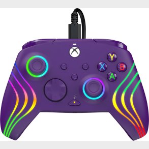 Pdp Afterglow Wave Wired Controller - Purple
