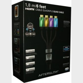 Pdp Quad Hdmi Cable 6' Afterglow (green/gold/lilac/blue)