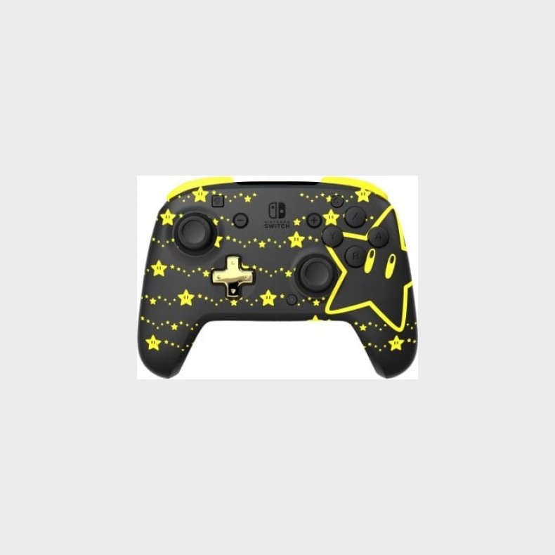 Pdp Rematch Wireless Controller Glow Mario Stars Switch