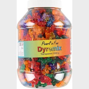 Pearl 'n Fun Perler - Dyr - Transparent - 25 Mm - 1000 G I Btte