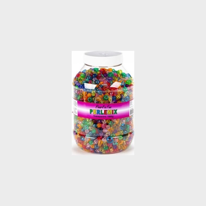 Pearl 'n Fun Perler - Transparent Mix I Btte - 1000 G