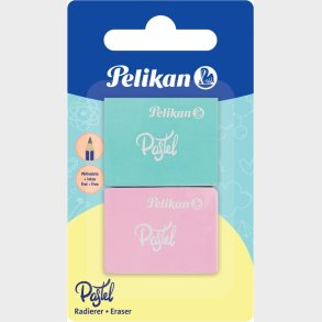 Pelikan - Viskelder - Pastel Farver - 2 Stk