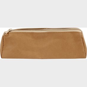 Penalhus I Lderpapir - 20x7x7 Cm - Lys Brun