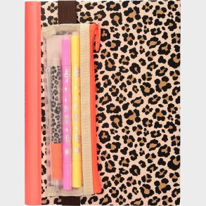 Notesbog Med Skrives�t Og Stickers - Leoprint - Penfection