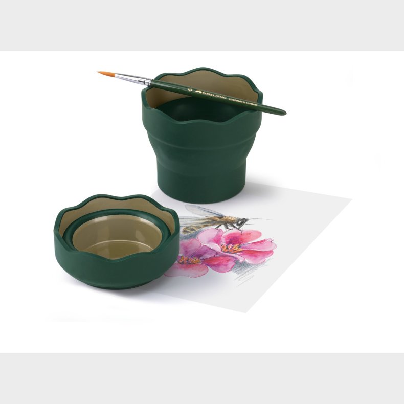 Faber Castell | Penselbtte, foldbar Mrkegrn