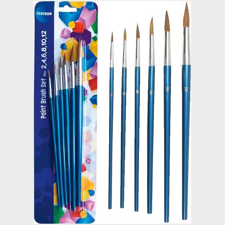 Pensler 6 Stk P� Blisterkort - Centrum