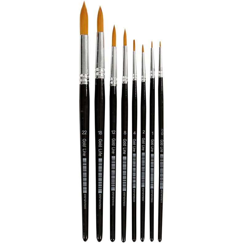 Creativ Company | Pensler Gold Line - Runde, 8 stk