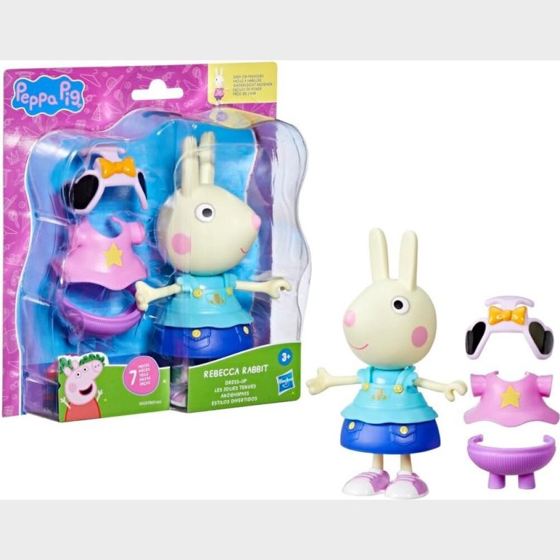Peppa Pig - Peppa & Friends Dress Up 15 Cm - Rebecca Rabbit