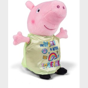 Gurli Gris Bamse Med Grn Trje - 20 Cm