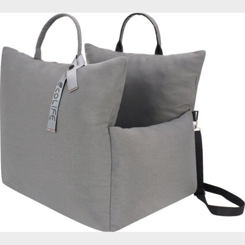 2-i-1 Bilsde Og Taske Til Hund - Peppy Buddies - 50x42 Cm