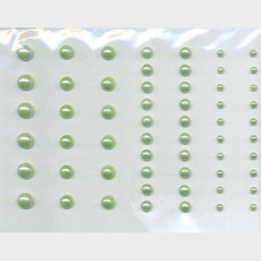 Halvperler - Selvklbende - Grn - 3-7 Mm - 58 Stk