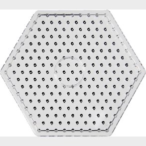 6 Kantet Perleplade - Hexagon - Jumbo - Klar