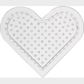 Perleplade - Lille Hjerte - Medium - 10 Stk.