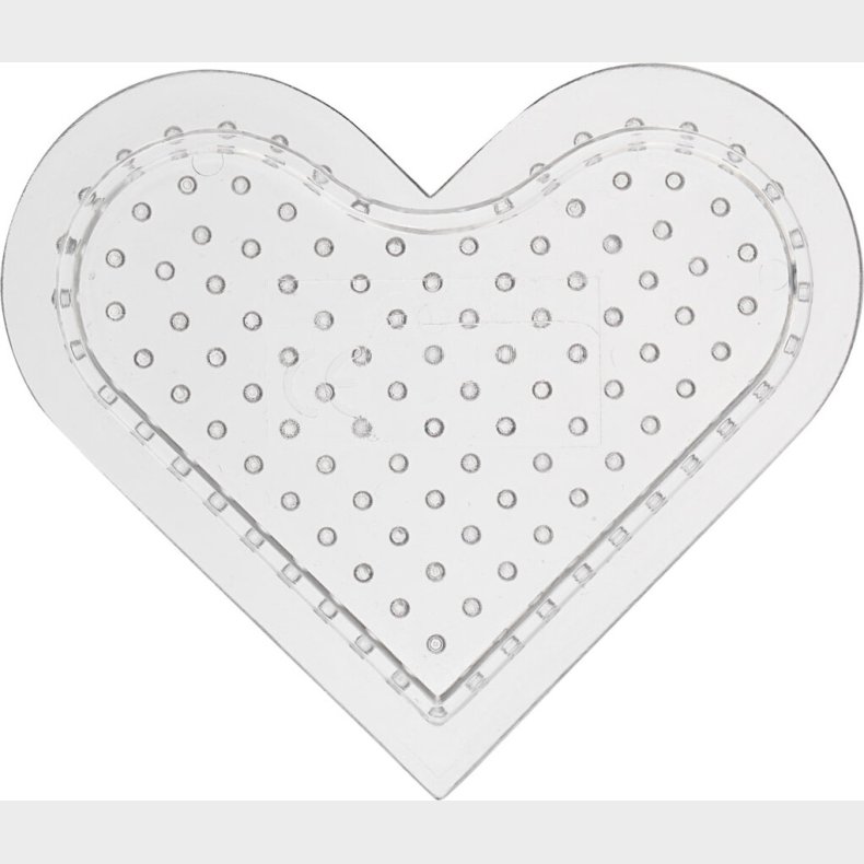 Perleplade - Lille Hjerte - Medium - 10 Stk.