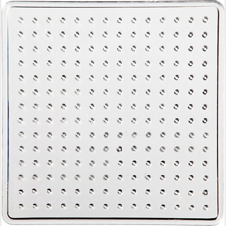 Perleplade - Lille Kvadrat Firkant - Medium - Str. 7x7 Cm - 10 Stk.