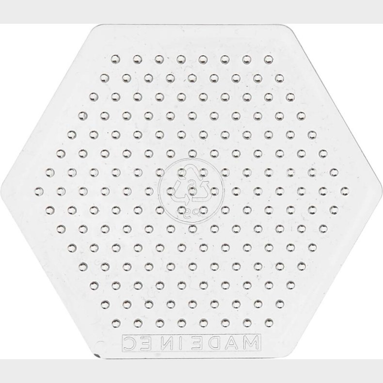 Perleplade - Lille Sekskant - 10 Stk.