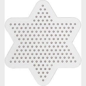 Perleplade - Lille Stjerne - Medium -  10 Cm - 10 Stk.
