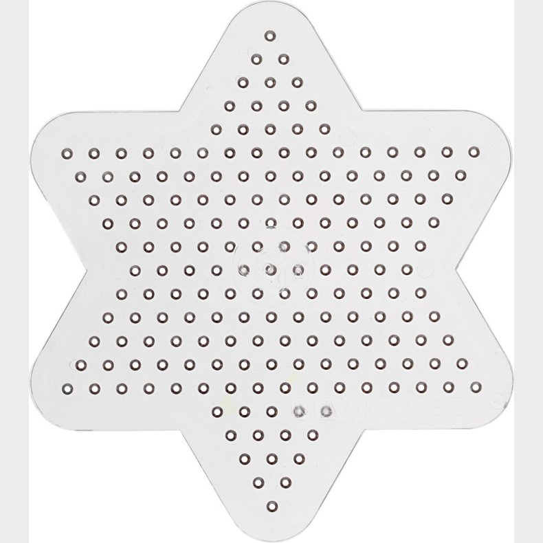 Perleplade - Lille Stjerne - Medium -  10 Cm - 10 Stk.