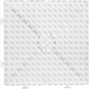 Perleplade Til Perler - Stor Firkant Samlekvadrat - Jumbo - Klar