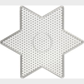 Perleplade - Stor Stjerne - Medium - Str. 15x15 Cm - 10 Stk.