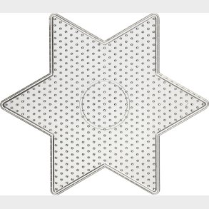 Perleplade - Stor Stjerne - Medium - Str. 15x15 Cm - Klar