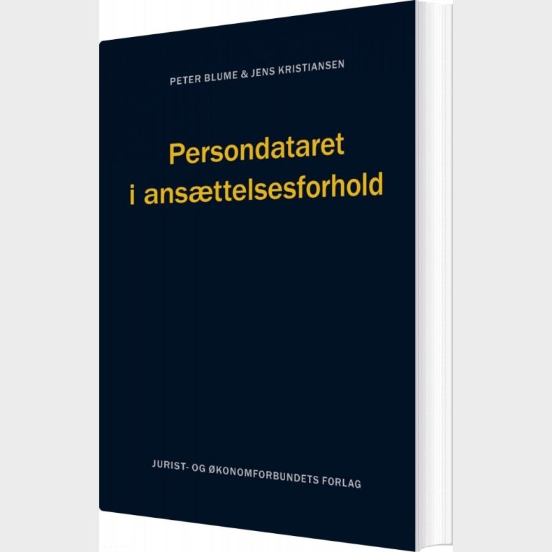 Persondataret I Ansttelsesforhold - Peter Blume - Bog
