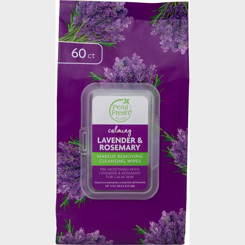 Petal Fresh - Pure Lavender & Rosemary Makeup Removing Wipes