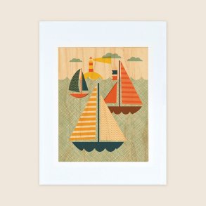 Petit Collage - Stort Print P Tr - I Vandet