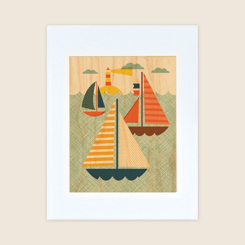 Petit Collage - Stort Print P Tr - I Vandet