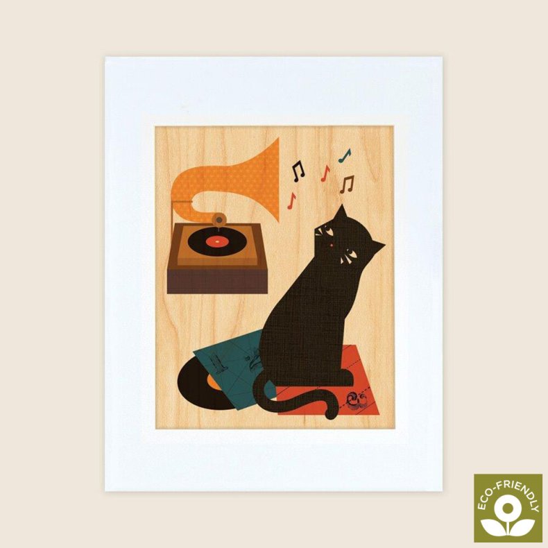 Petit Collage - Stort Print P Tr - Musik Kat