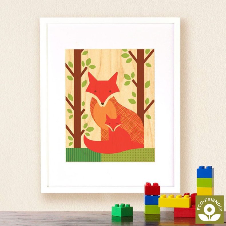 Petit Collage - Stort Print P Tr - Rv Med Unge