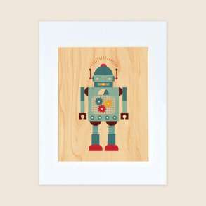Petit Collage - Stort Print P Tr - Robot