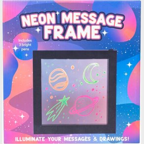 Neon Tegnetavle Med Lys Til Brn - Inkl. Tusser - Lille